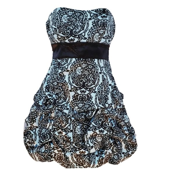 Ruby Rox Semi-Formal Dress Pick Up Size 5 Black Bl - Picture 1 of 8